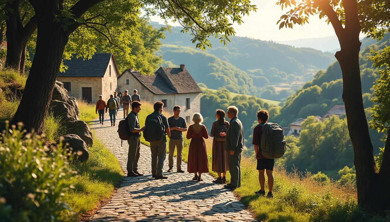 découvrez l’atmosphère unique des sentiers de saint-jacques-de-compostelle en aveyron : un lieu où tradition, spiritualité et rencontres multiculturelles s’entremêlent pour offrir aux pèlerins une expérience authentique au cœur de paysages préservés.