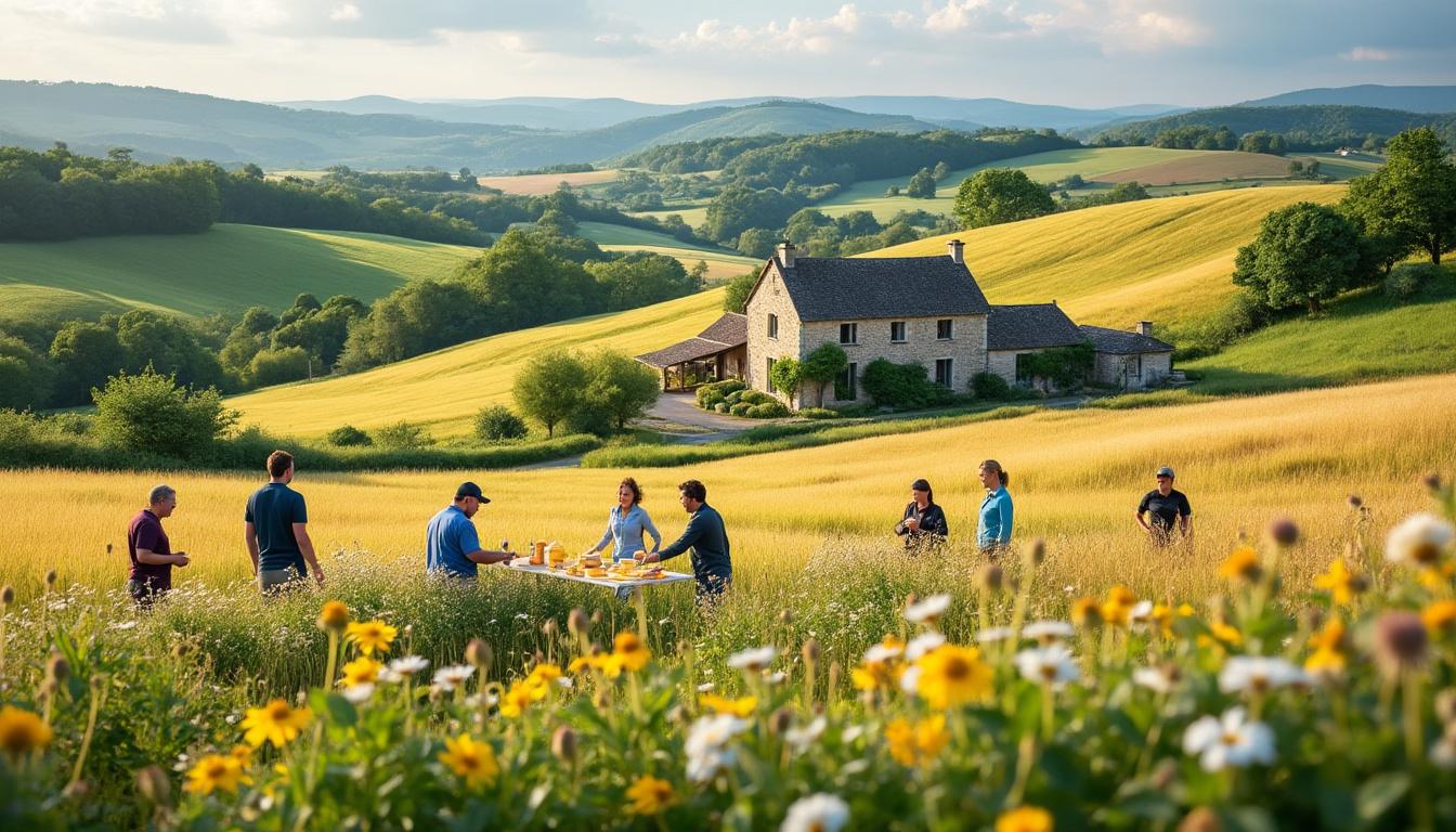 découvrez une expérience unique d'agritourisme au cœur du ségala : vivez une journée immersive spécialement conçue pour les professionnels du tourisme, à la rencontre des richesses locales et des acteurs passionnés du territoire.