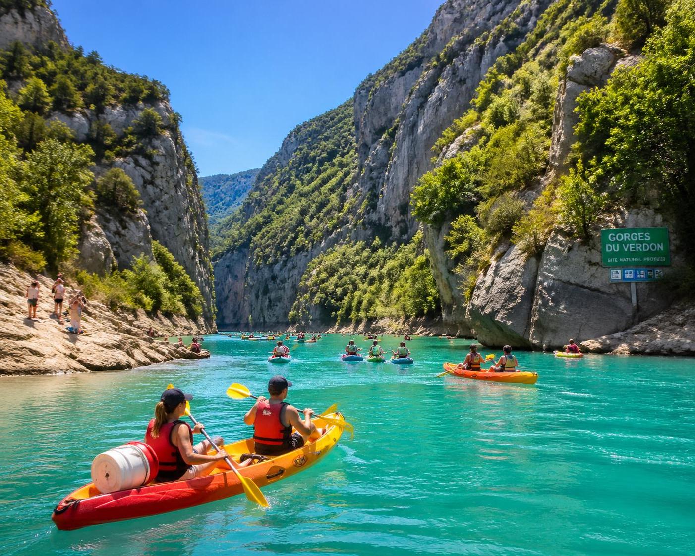 découvrez les gorges du verdon, un site exceptionnel pour pratiquer les sports nautiques comme le kayak, le rafting et la baignade dans un cadre naturel spectaculaire.