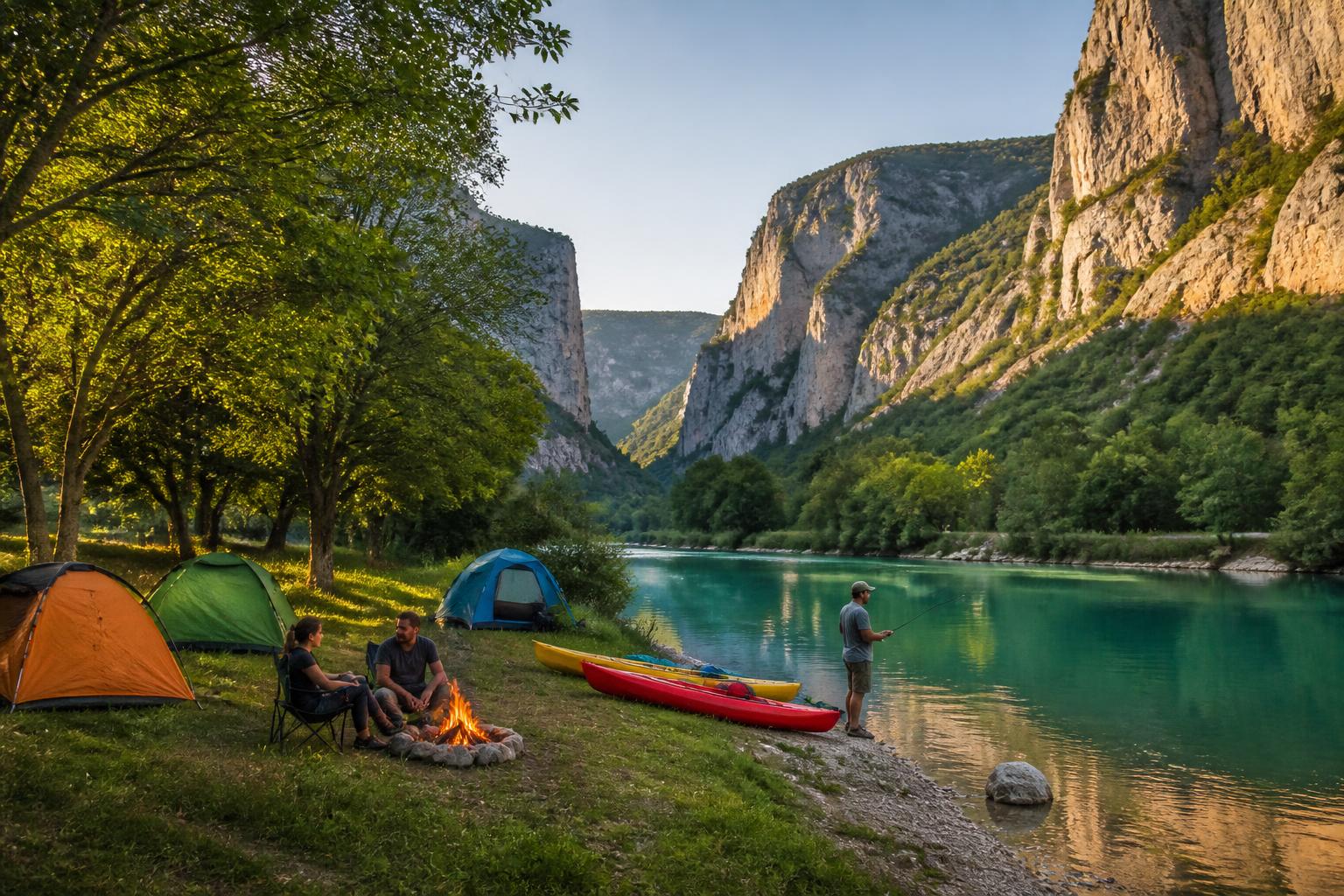 découvrez les meilleurs spots de camping au bord de l'eau dans les magnifiques gorges du verdon pour des vacances inoubliables en pleine nature.