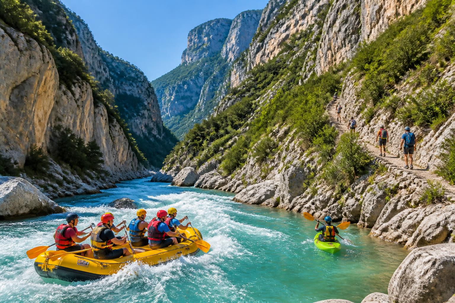 découvrez les meilleures activités dans les gorges du verdon : rafting, kayak et randonnée pour une aventure inoubliable au cœur de la nature.