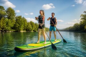 découvrez les meilleurs paddles gonflables 2 personnes, conçus pour une solidité optimale et des balades en duo inoubliables sur l'eau.