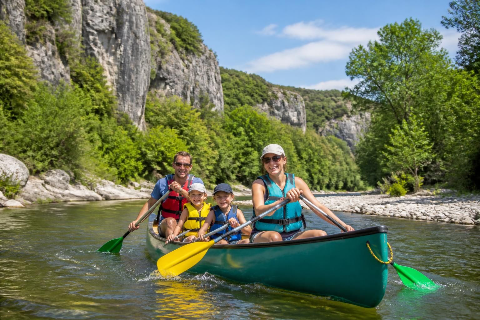 découvrez la descente du gardon en canoë à collias, une activité idéale pour toute la famille. profitez d'une aventure nature accessible et conviviale au cœur des gorges.