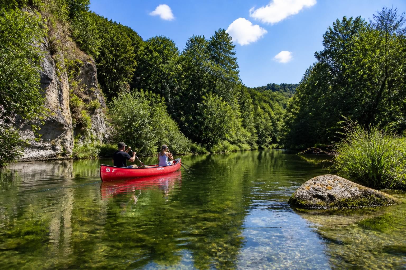 découvrez le plaisir du canoë à pont-d'ouilly, au cœur de la suisse normande, en naviguant sur les eaux paisibles de l'orne. une expérience nature incontournable pour tous les amoureux de plein air.