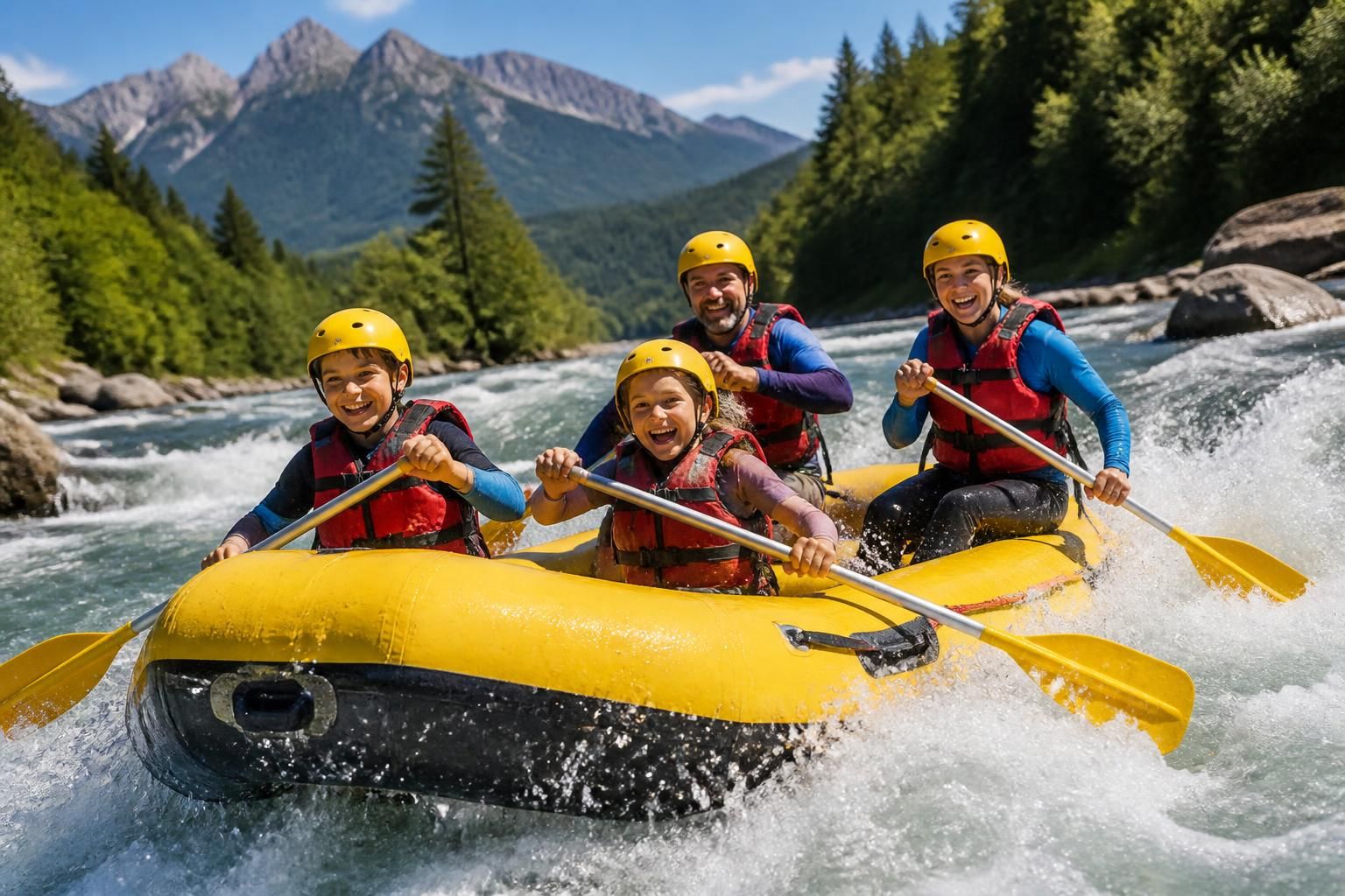 découvrez le rafting à annecy et profitez des sensations fortes sur les rivières d'eau vive autour du lac, pour une aventure sportive et inoubliable en pleine nature.
