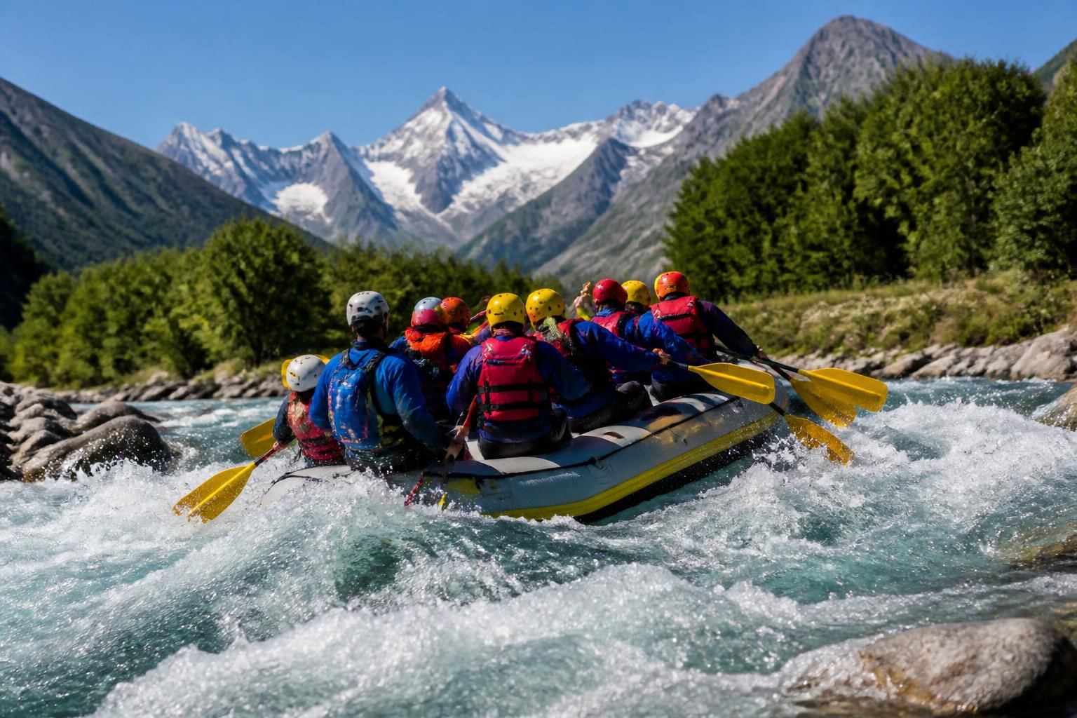 vivez une expérience inoubliable de rafting à serre chevalier en descendant la rivière guisane, idéale pour les amateurs de sensations fortes et de nature préservée.