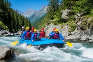 découvrez le rafting à thonon-les-bains sur la dranse, en haute-savoie, pour une aventure sportive et pleine de sensations au cœur des paysages alpins.