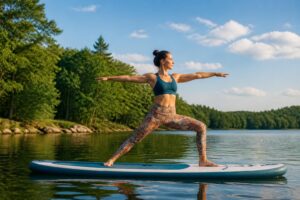 découvrez comment débuter le yoga sur paddle (sup yoga) en toute sécurité et profiter des bienfaits de cette pratique originale sans tomber à l'eau.