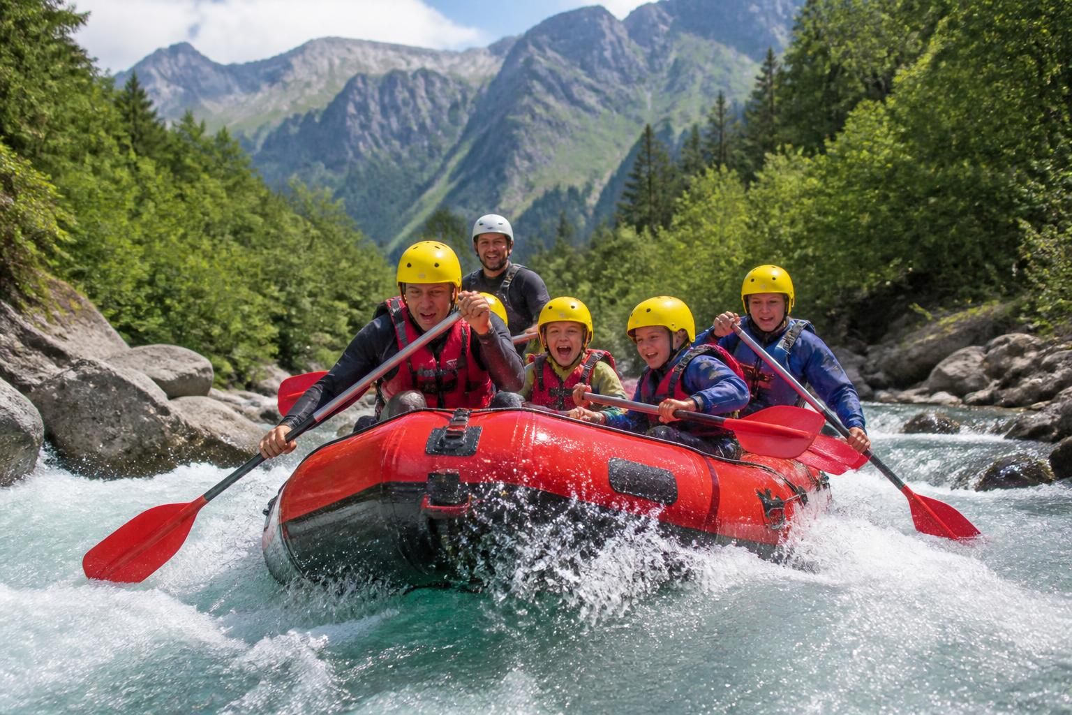 découvrez le rafting à sixt-fer-à-cheval sur le giffre, une expérience d'eaux vives inoubliable au cœur des paysages grandioses des alpes.