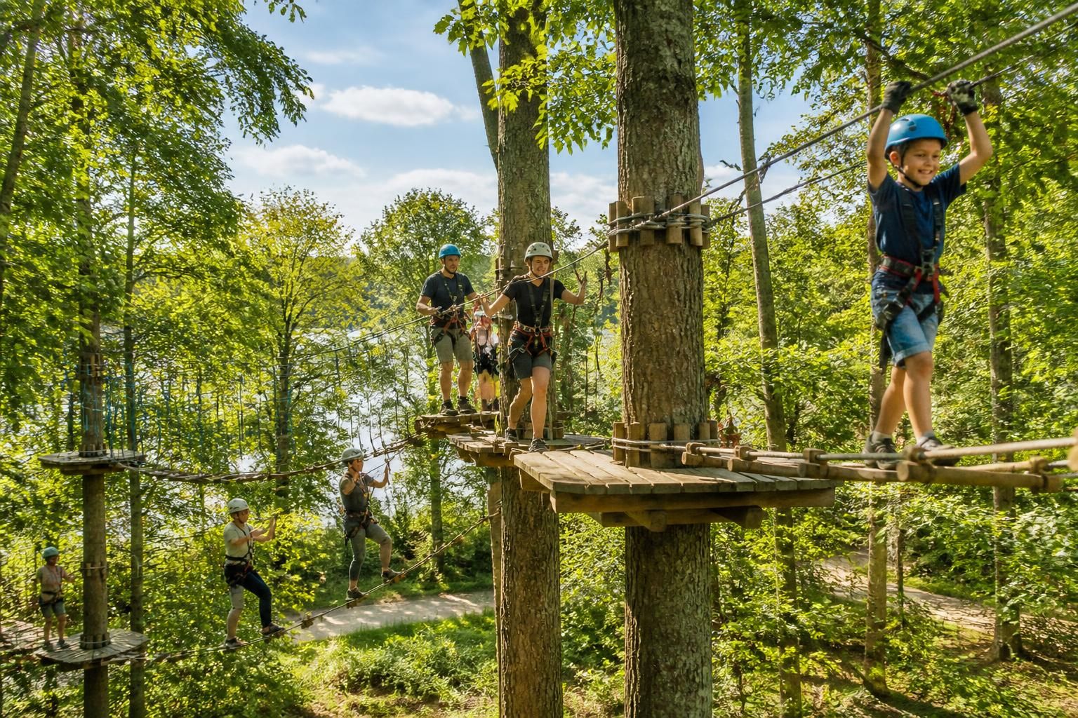 découvrez les meilleurs spots d'accrobranche à nantes pour une aventure en pleine nature près de chez vous. grimpez, amusez-vous et profitez d'activités en famille ou entre amis.