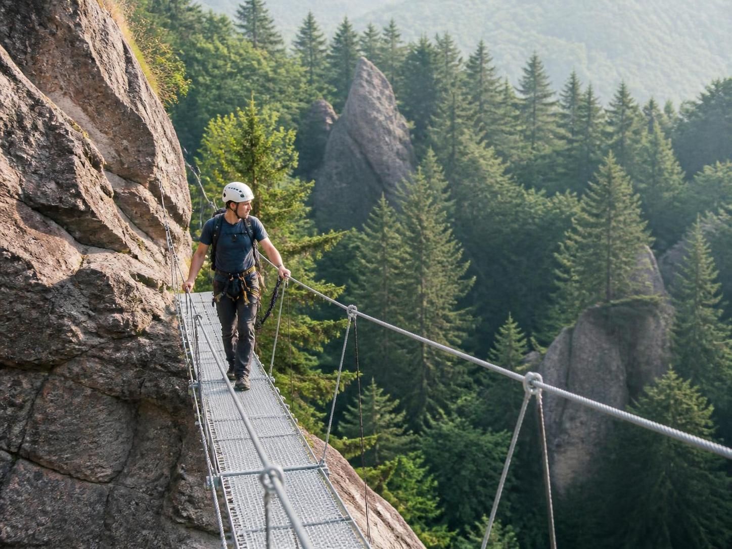découvrez les meilleures via ferrata dans les vosges et explorez les plus beaux sites d'escalade du massif pour une aventure pleine d'adrénaline et de nature.